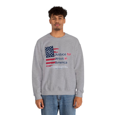 Justice For Jesus In America Unisex Heavy Blend™ Crewneck Sweatshirt
