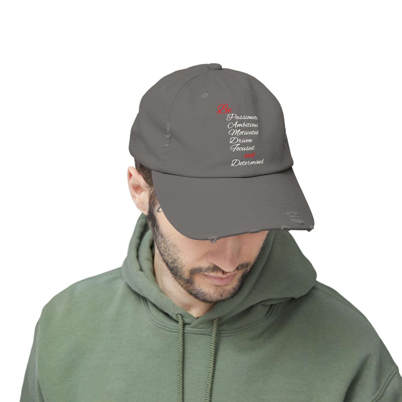 Be Determined Unisex Distressed Cap