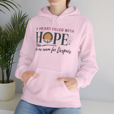 A Heart Filled With Hope Unisex Heavy Blend™ Hooded Sweatshirt