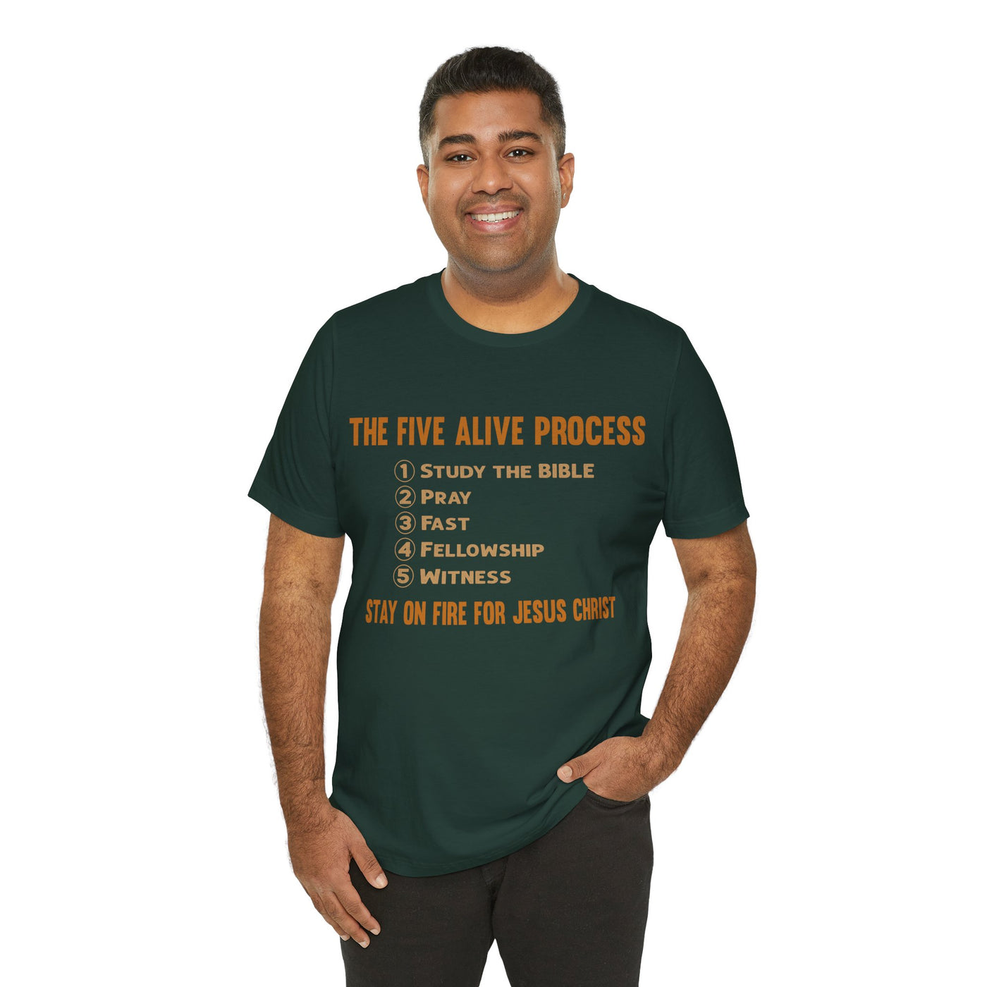 Five Alive Process Text Based Unisex Jersey Short Sleeve Tee
