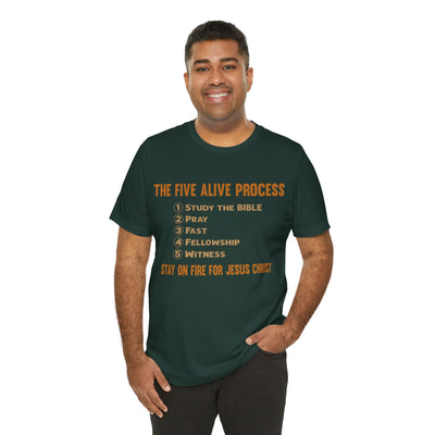 Five Alive Process Text Based Unisex Jersey Short Sleeve Tee