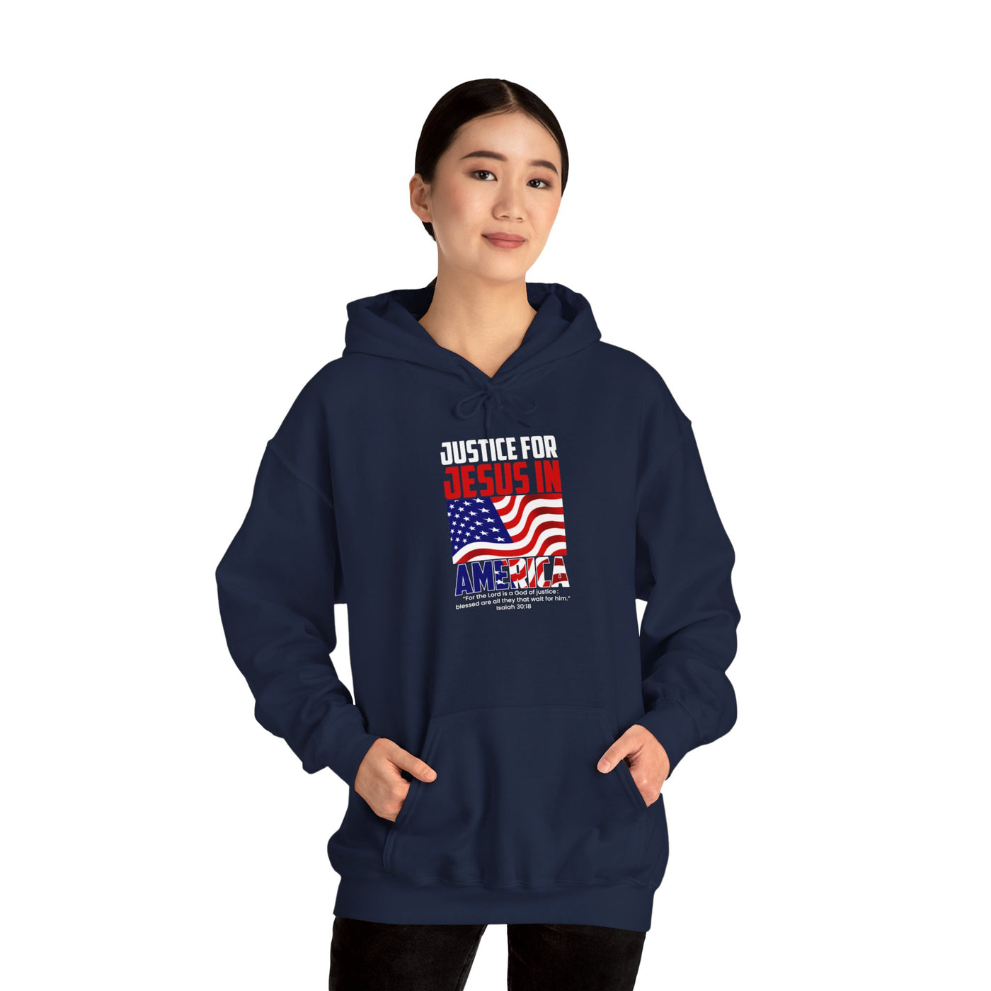 Justice For Jesus In America Unisex Heavy Blend™ Hooded Sweatshirt, Winter Wear