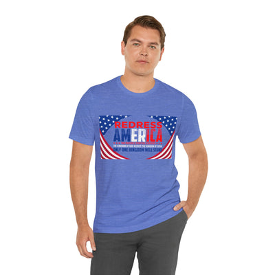 Redress America Unisex Jersey Short Sleeve Tee, American Flags