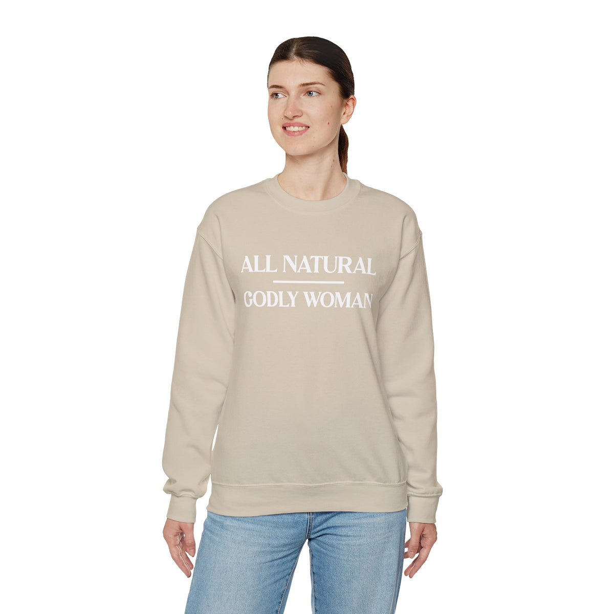 All Natural Godly Woman Heavy Blend™ Crewneck Sweatshirt