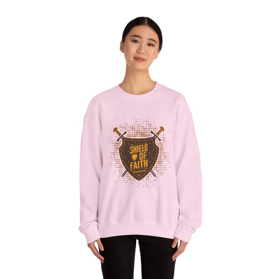 Shield Of Faith Unisex Heavy Blend™ Crewneck Sweatshirt, Dot Design