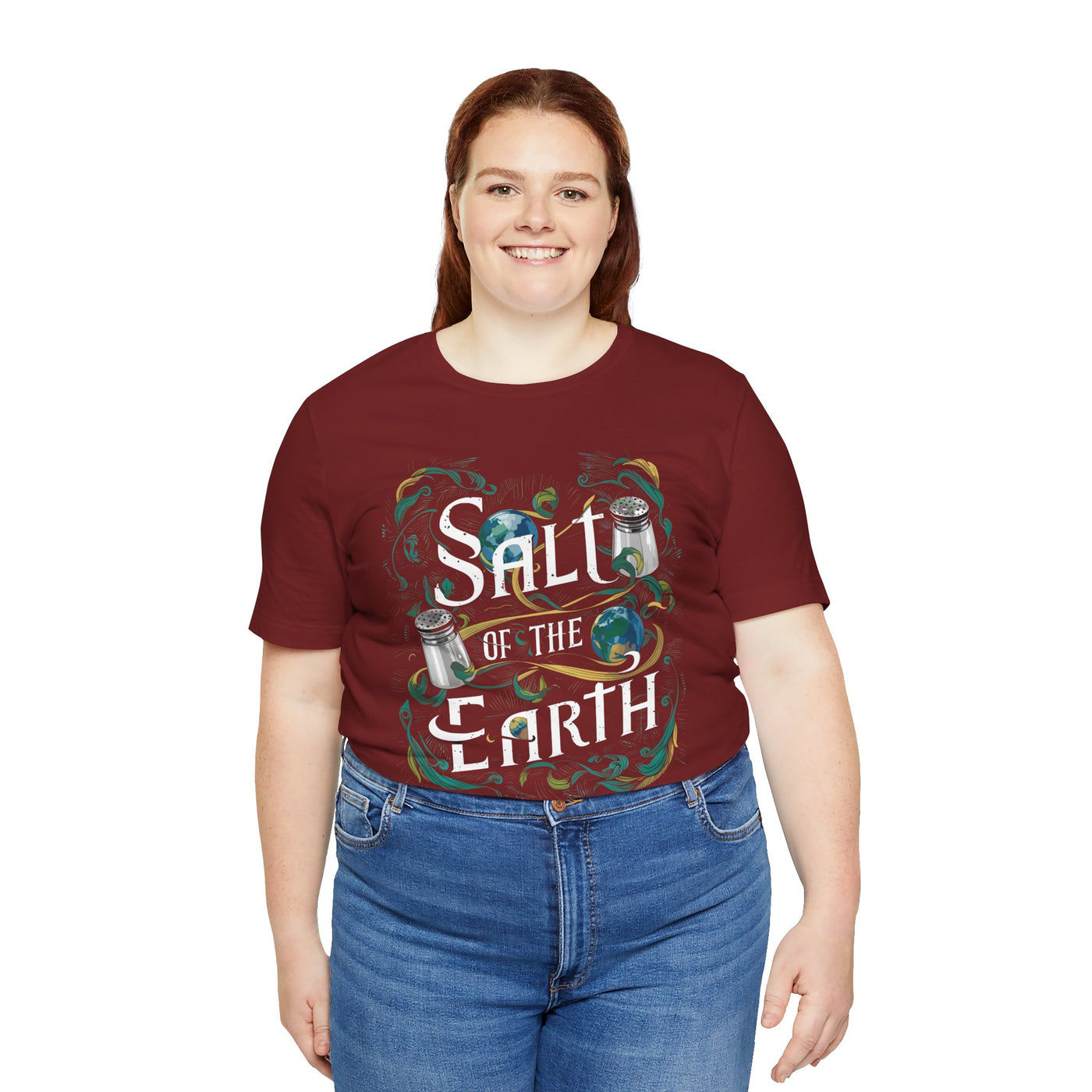 Salt Of The Earth Matthew 5:13 Unisex Jersey Short Sleeve Tee, Abstract Design