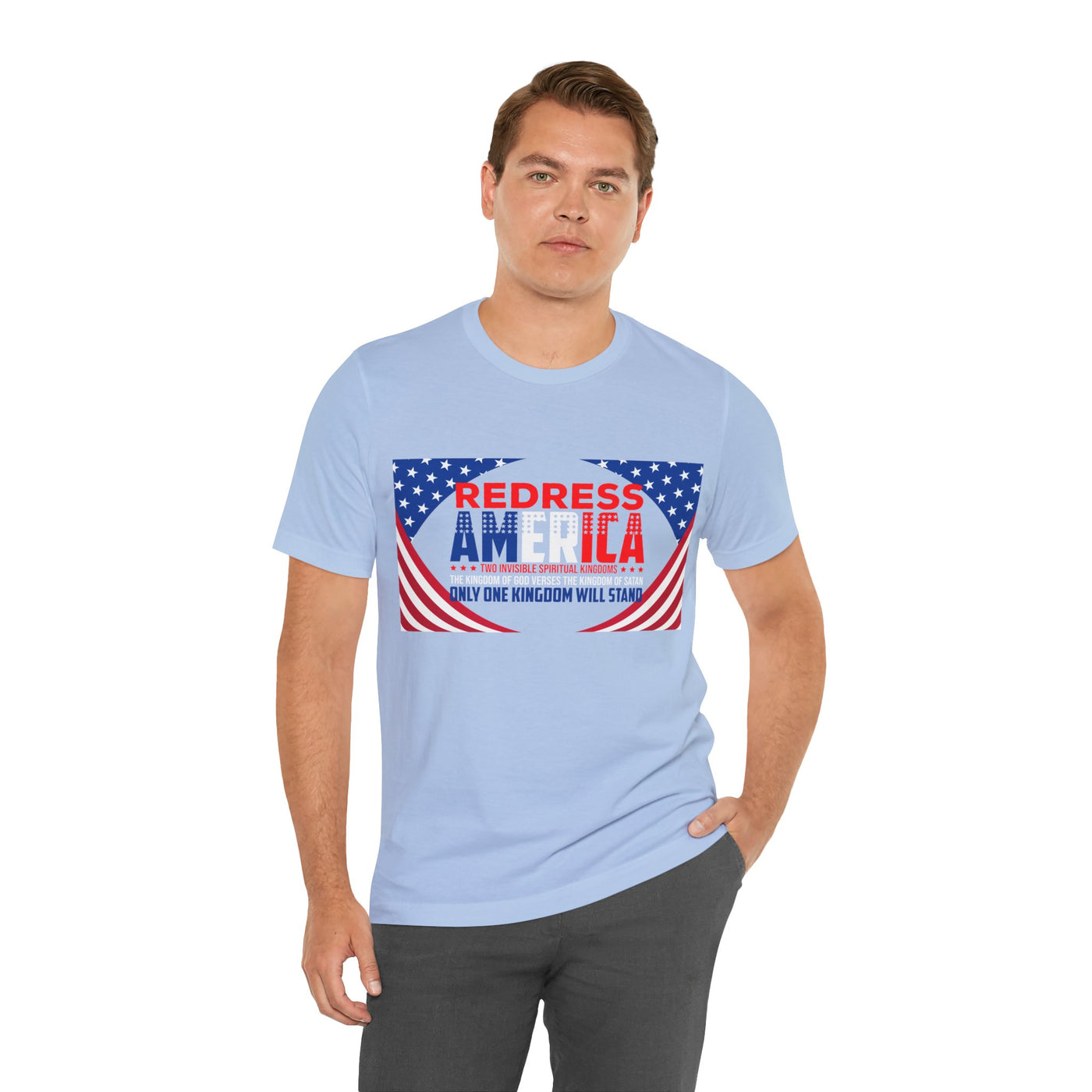 Redress America Unisex Jersey Short Sleeve Tee, American Flags