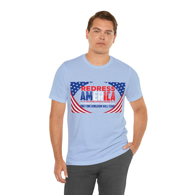 Redress America Unisex Jersey Short Sleeve Tee, American Flags