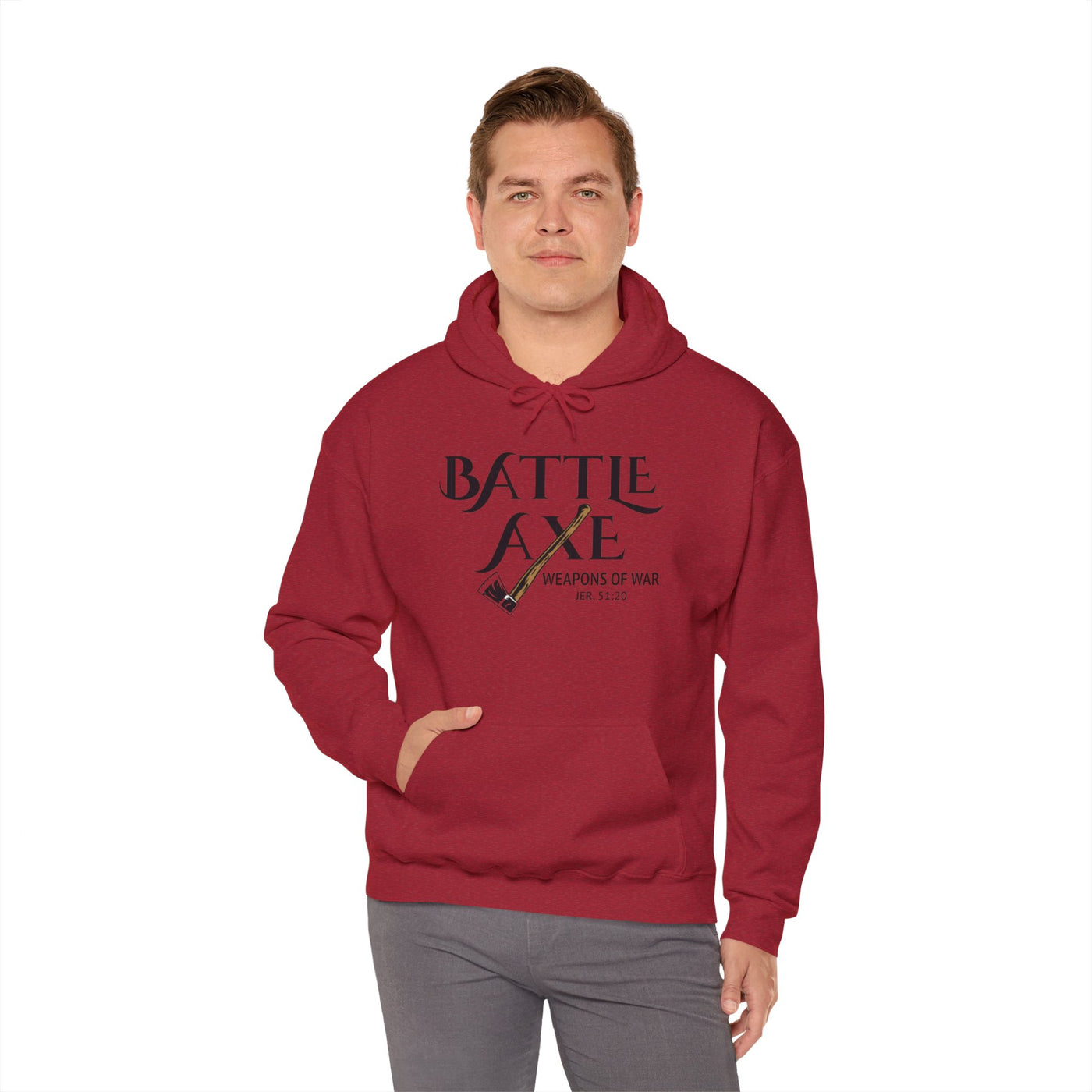 Battle Axe Jeremiah 51:20 Unisex Heavy Blend™ Hooded Sweatshirt