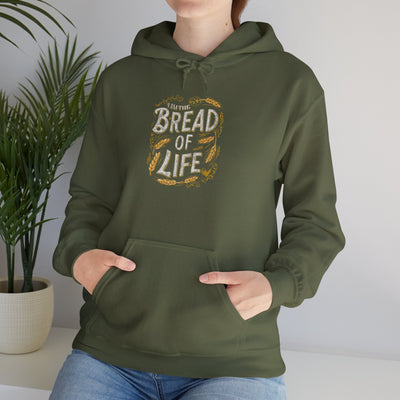 Bread Of Life Unisex Heavy Blend™ Hooded Sweatshirt, Aesthetic Design