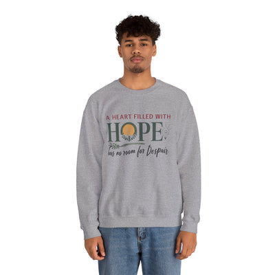 A Heart Filled With Hope Unisex Heavy Blend™ Crewneck Sweatshirt