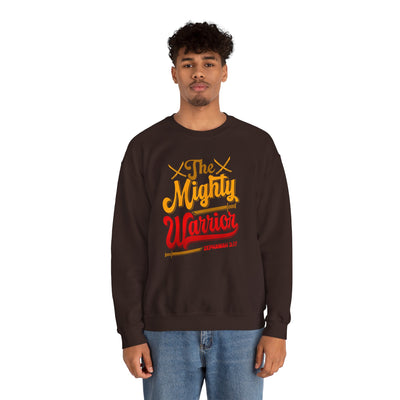 The Mighty Warrior Zephaniah 3:17 Unisex Heavy Blend™ Crewneck Sweatshirt