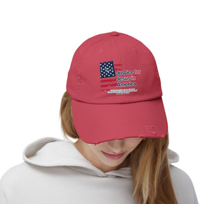 Justice For Jesus In America Unisex Distressed Cap