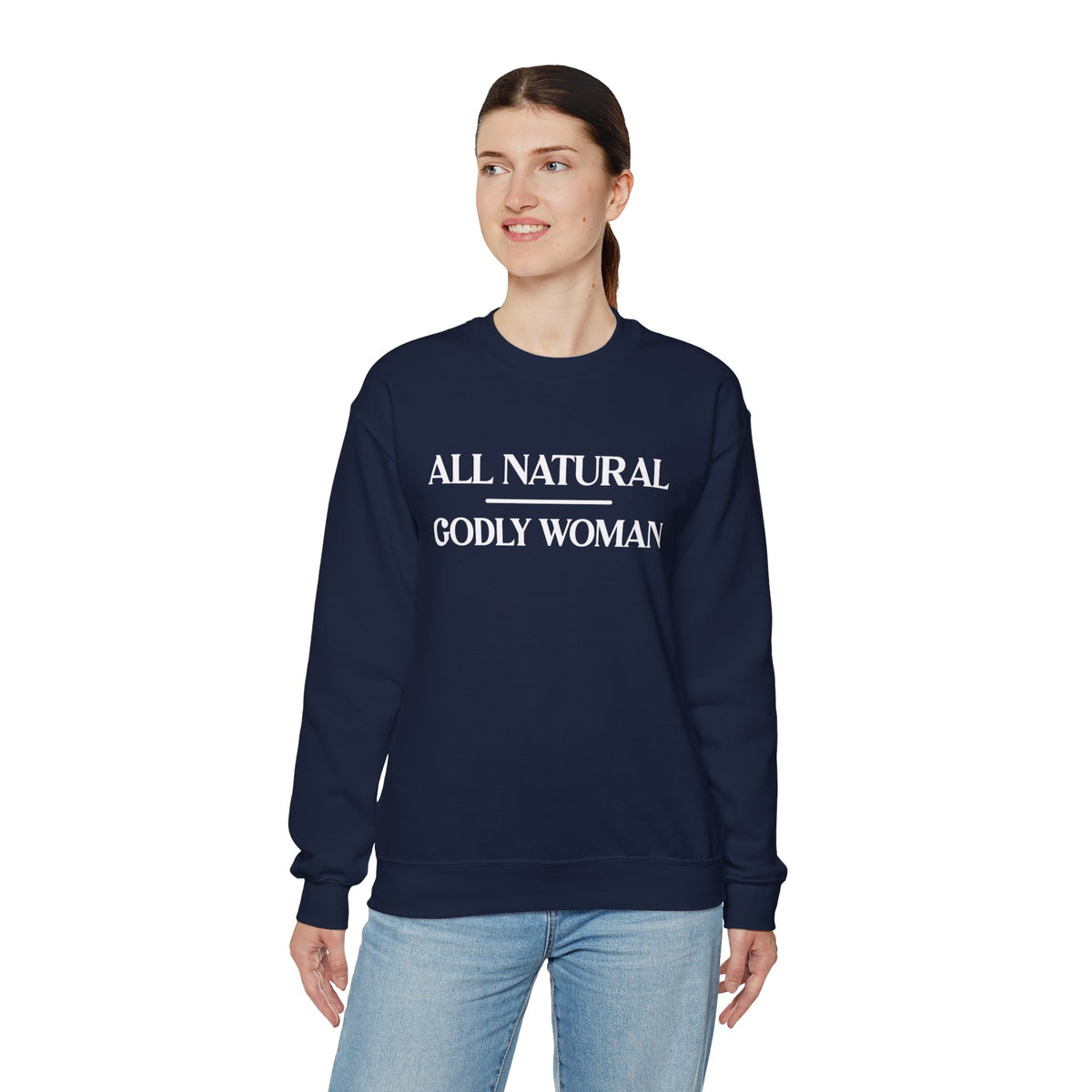 All Natural Godly Woman Heavy Blend™ Crewneck Sweatshirt
