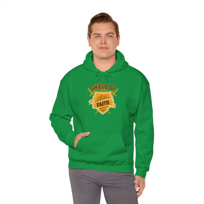 Shield Of Faith Unisex Heavy Blend™ Hooded Sweatshirt , Winter Wear