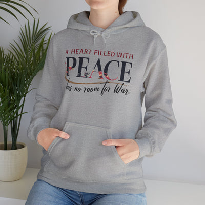 A Heart Filled With Peace Unisex Heavy Blend™ Hooded Sweatshirt