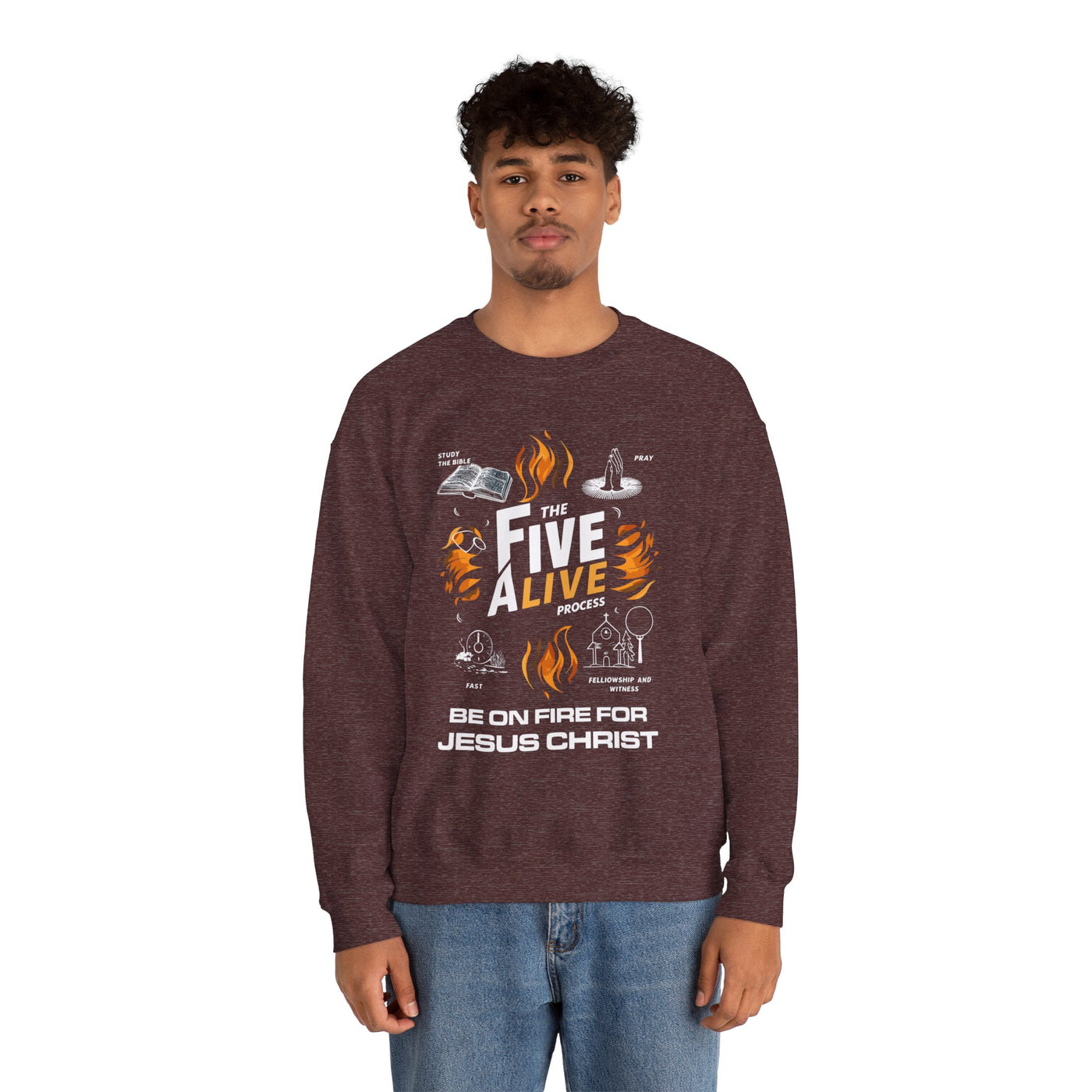 The Five Alive Process Unisex Heavy Blend™ Crewneck Sweatshirt