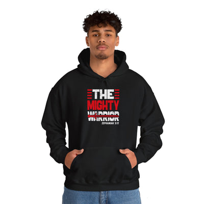 The Mighty Warrior Zephaniah 3:17 Unisex Heavy Blend™ Hooded Sweatshirt