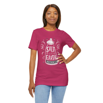 Salt Of The Earth Matthew 5:13 Unisex Jersey Short Sleeve Tee