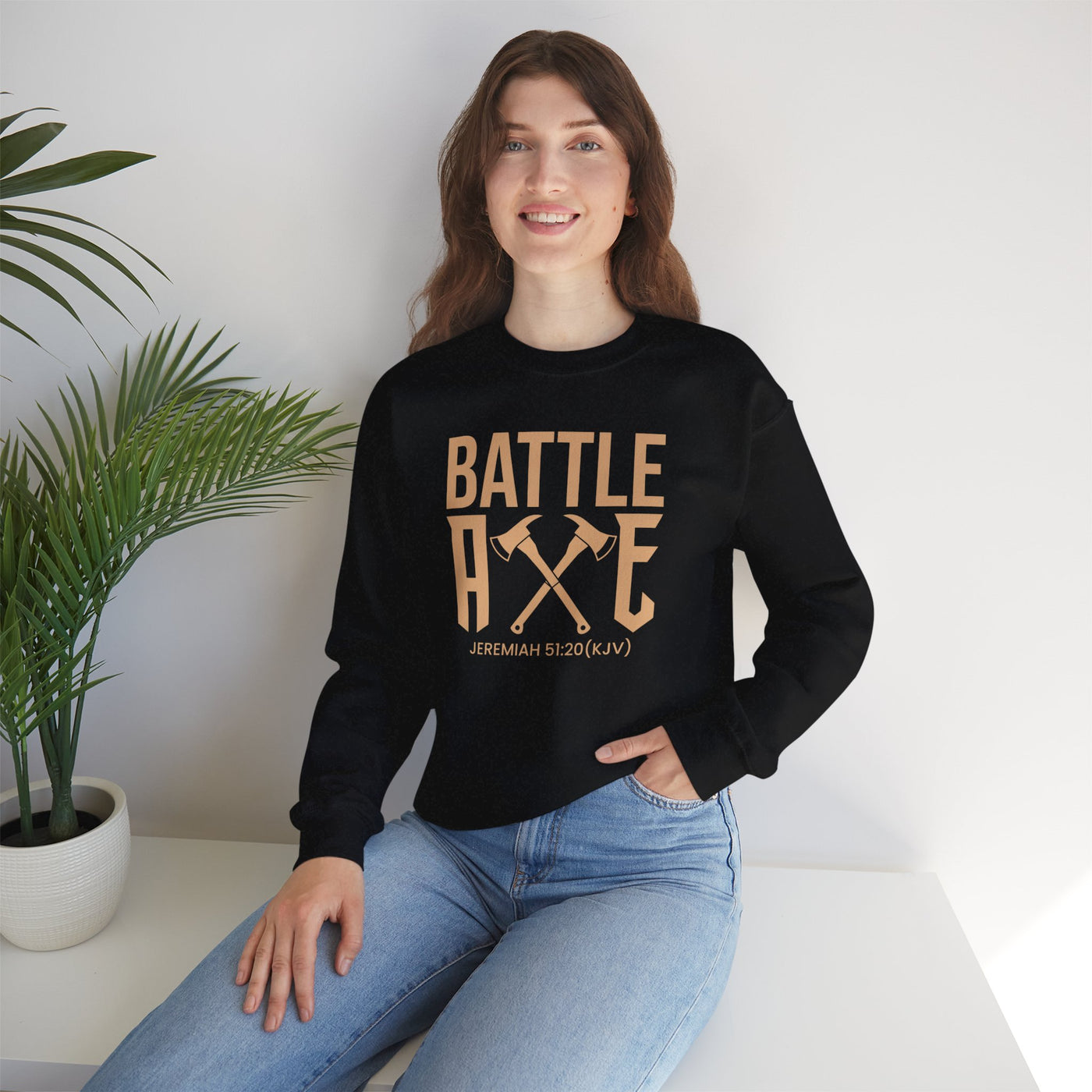 Battle Axe Unisex Heavy Blend™ Crewneck Sweatshirt