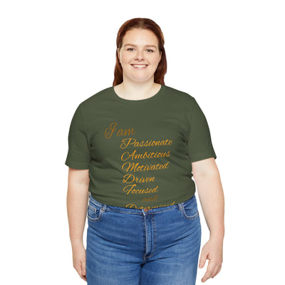 I Am Determined Unisex Jersey Short Sleeve Tee