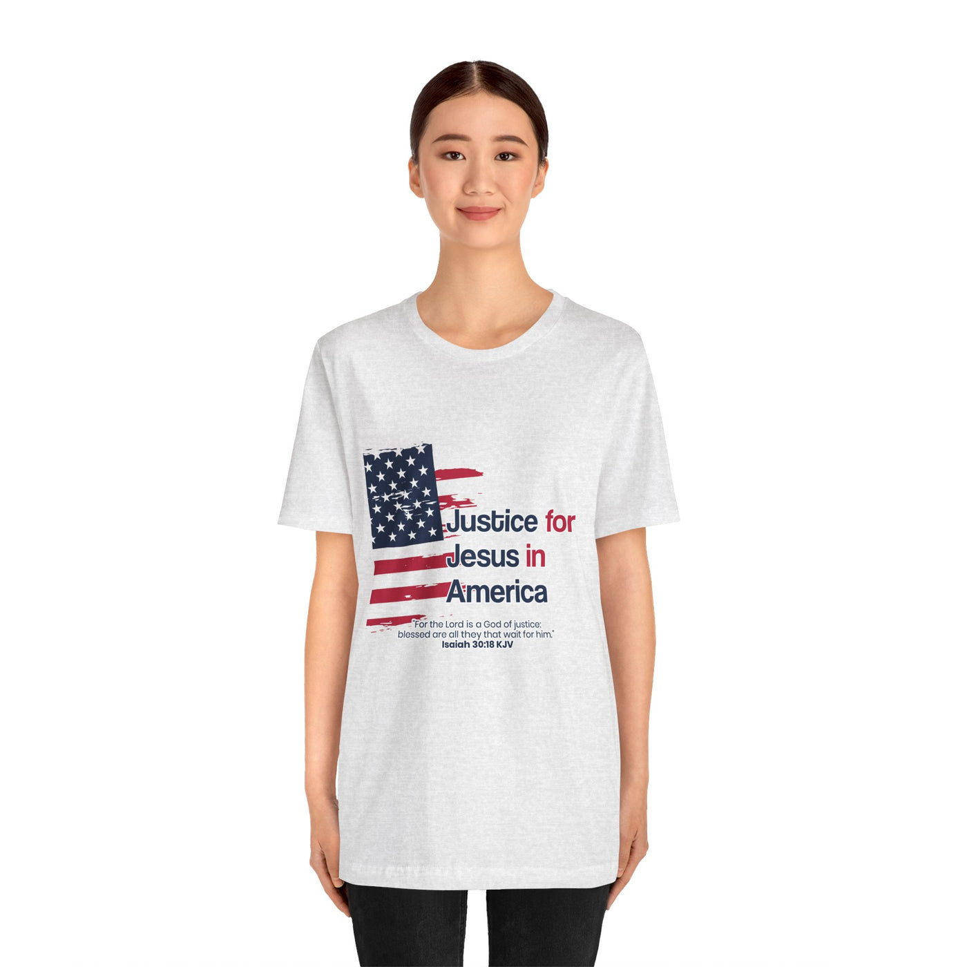 Justice For Jesus In America Unisex Jersey Short Sleeve Tee