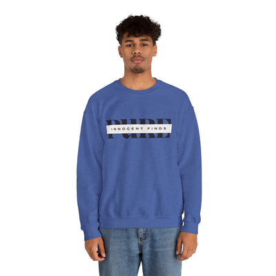 Pure Innocent Finds Unisex Heavy Blend™ Crewneck Sweatshirt, Black