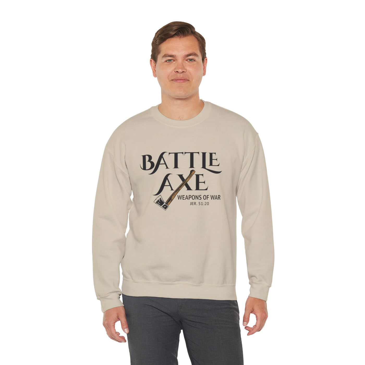 Battle Axe Jeremiah 51:20 Unisex Heavy Blend™ Crewneck Sweatshirt
