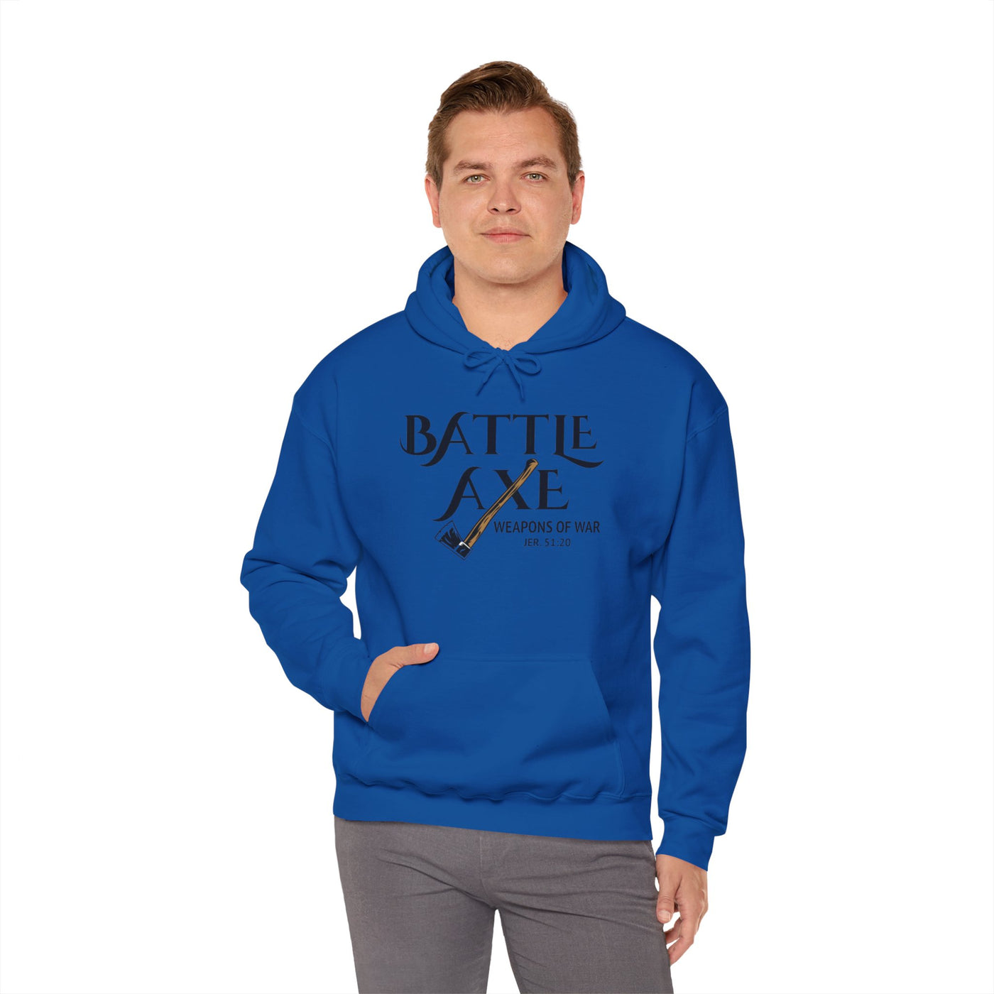 Battle Axe Jeremiah 51:20 Unisex Heavy Blend™ Hooded Sweatshirt