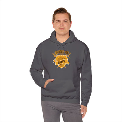 Shield Of Faith Unisex Heavy Blend™ Hooded Sweatshirt , Winter Wear