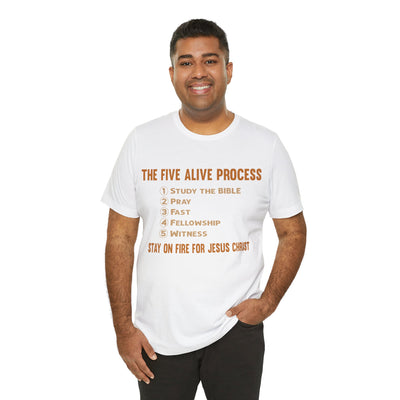 Five Alive Process Text Based Unisex Jersey Short Sleeve Tee