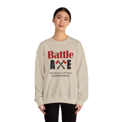 Battle Axe Weapons Of War Unisex Heavy Blend™ Crewneck Sweatshirt