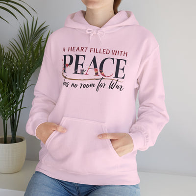 A Heart Filled With Peace Unisex Heavy Blend™ Hooded Sweatshirt