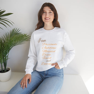 I Am Determined Unisex Heavy Blend™ Crewneck Sweatshirt