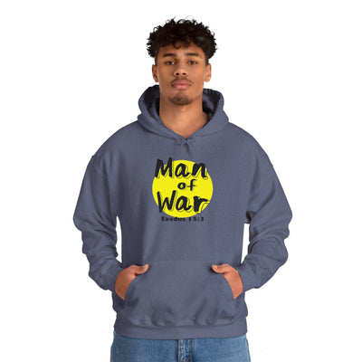 Man Of War Exodus 15:3 Unisex Heavy Blend™ Hooded Sweatshirt, Winter Wear