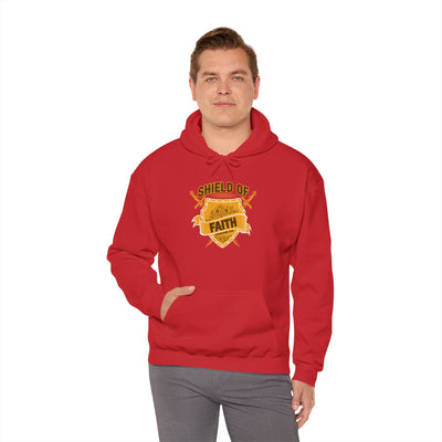 Shield Of Faith Unisex Heavy Blend™ Hooded Sweatshirt , Winter Wear