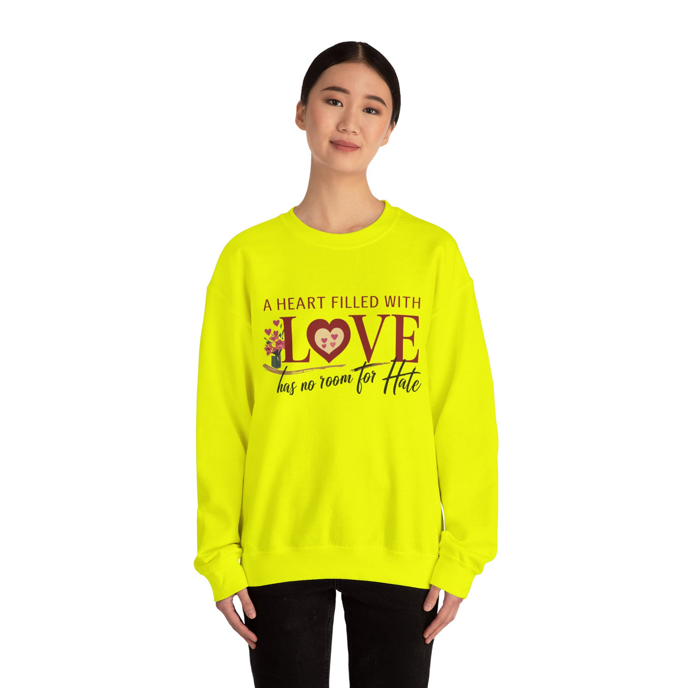A Heart Filled With Love Unisex Heavy Blend™ Crewneck Sweatshirt