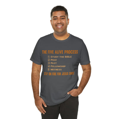 Five Alive Process Text Based Unisex Jersey Short Sleeve Tee