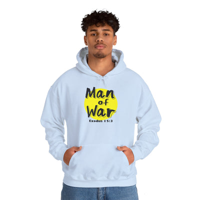 Man Of War Exodus 15:3 Unisex Heavy Blend™ Hooded Sweatshirt, Winter Wear