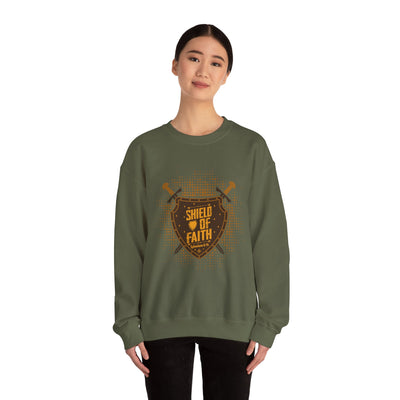 Shield Of Faith Unisex Heavy Blend™ Crewneck Sweatshirt, Dot Design