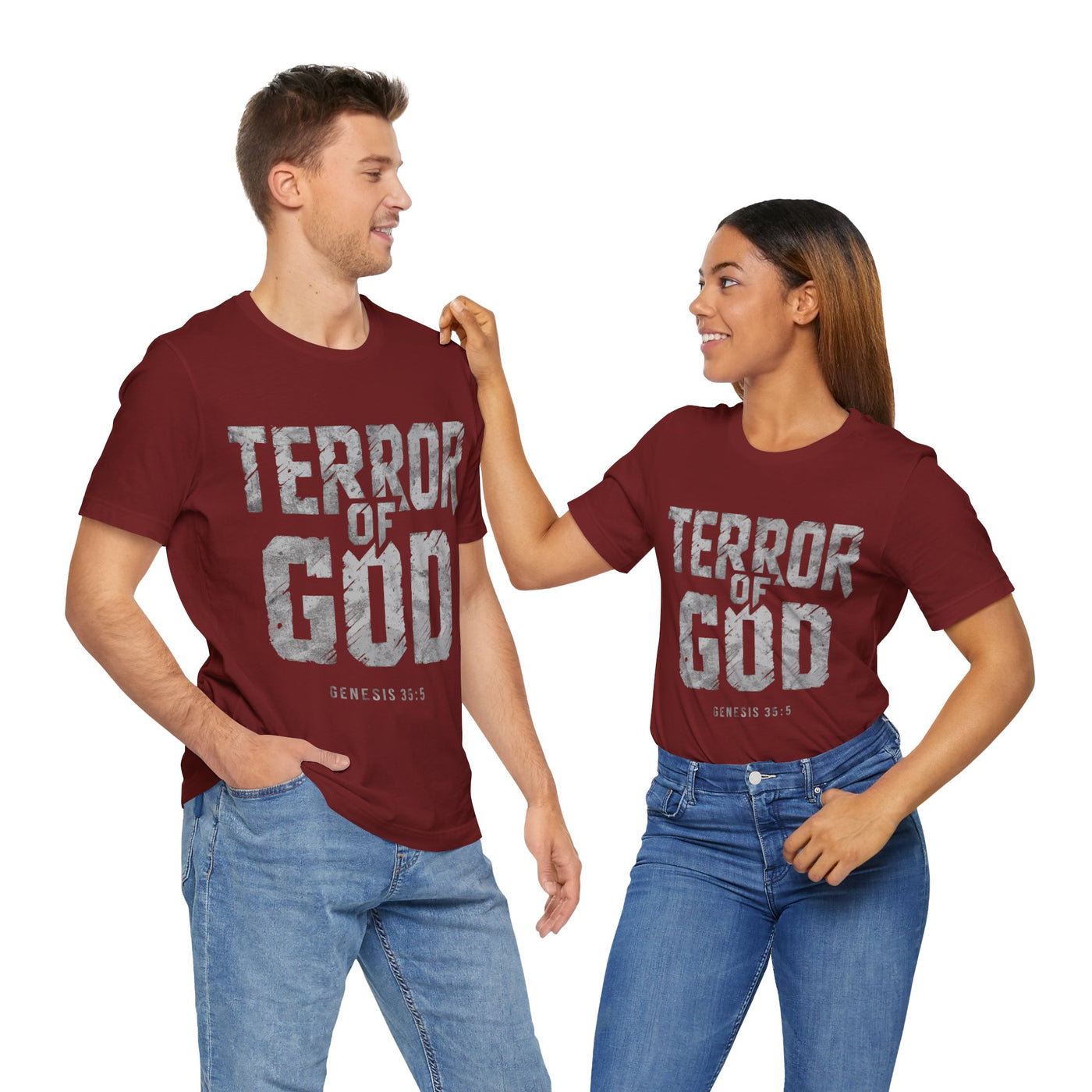 Terror Of God Genesis 35:5 Unisex Jersey Short Sleeve Tee