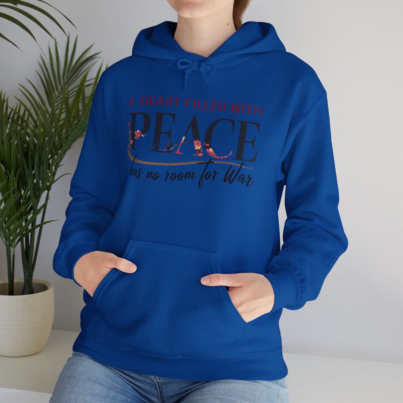 A Heart Filled With Peace Unisex Heavy Blend™ Hooded Sweatshirt