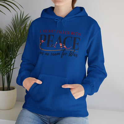 A Heart Filled With Peace Unisex Heavy Blend™ Hooded Sweatshirt