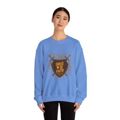 Shield Of Faith Unisex Heavy Blend™ Crewneck Sweatshirt, Dot Design