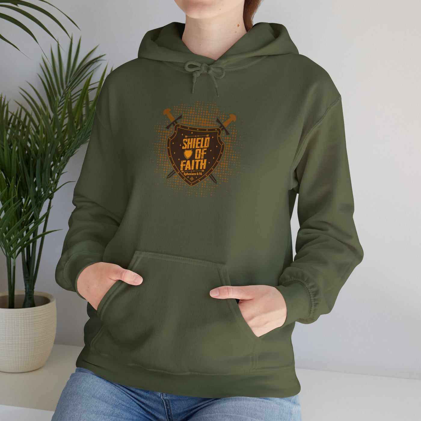 Shield Of Faith Unisex Heavy Blend™ Hooded Sweatshirt