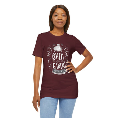 Salt Of The Earth Matthew 5:13 Unisex Jersey Short Sleeve Tee