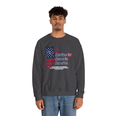 Justice For Jesus In America Unisex Heavy Blend™ Crewneck Sweatshirt