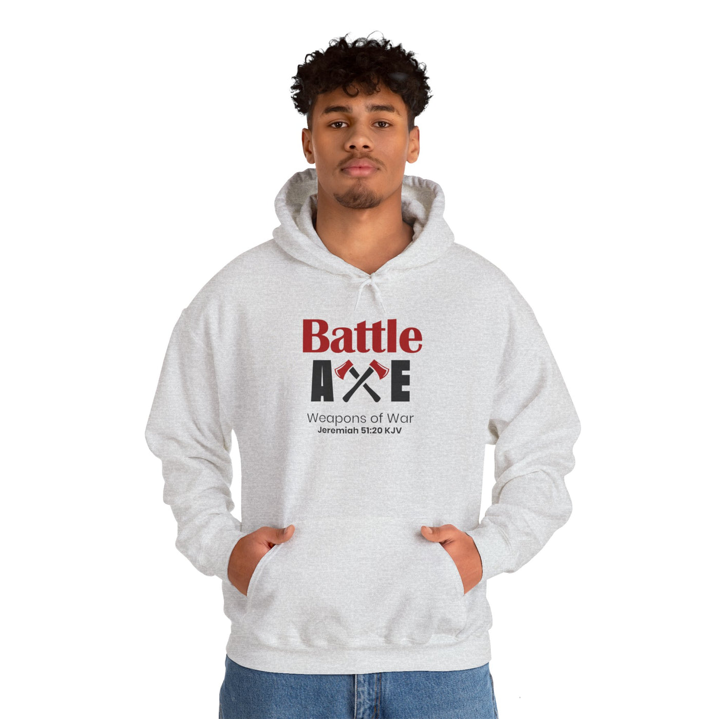 Battle Axe Weapons Of War Unisex Heavy Blend™ Hooded Sweatshirt