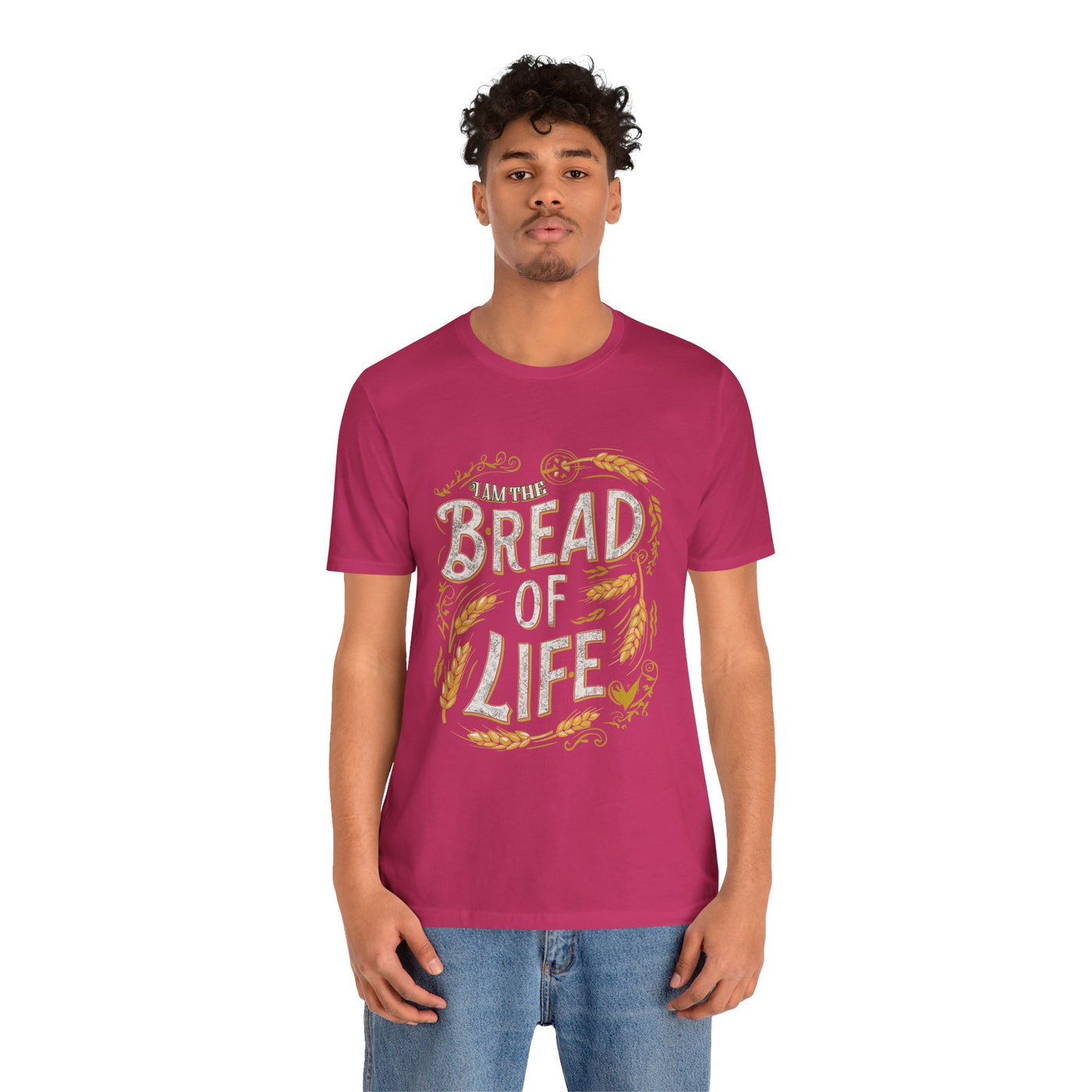Bread of Life Unisex Jersey Short Sleeve Tee, Aesthetic Design