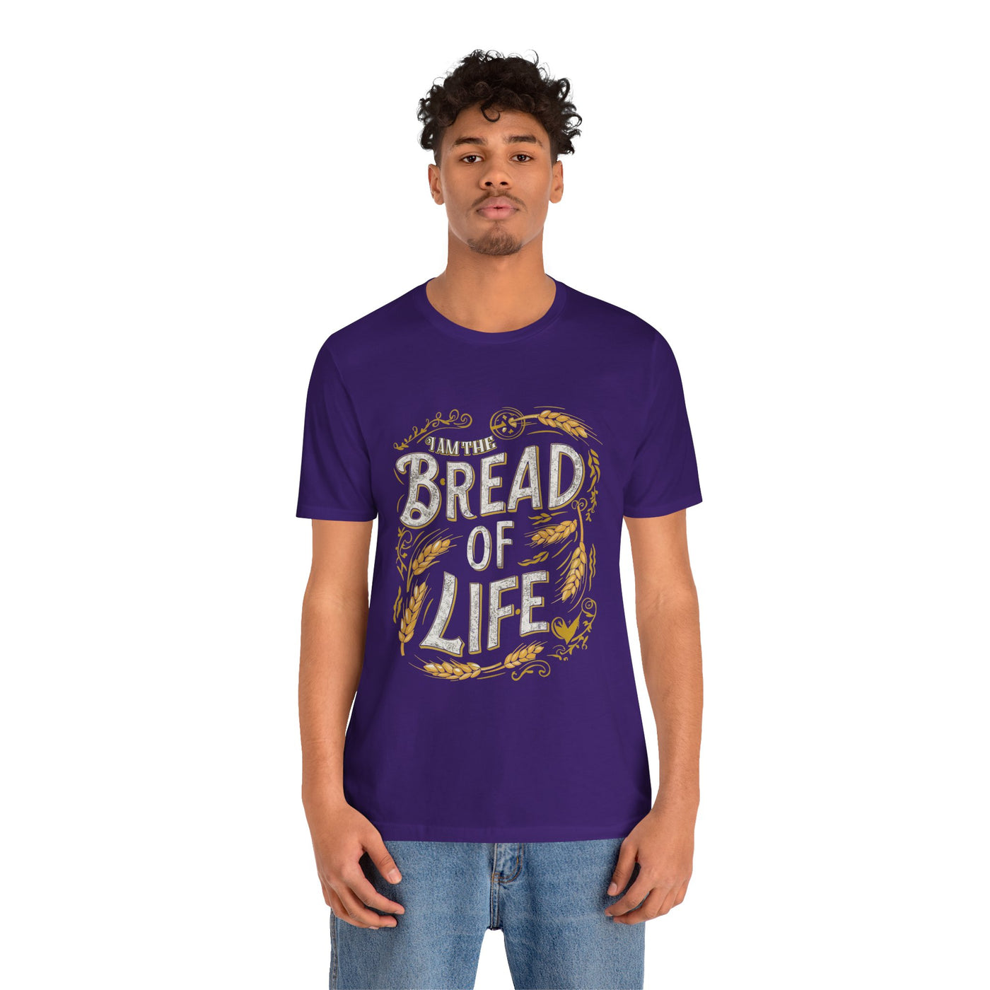 Bread of Life Unisex Jersey Short Sleeve Tee, Aesthetic Design